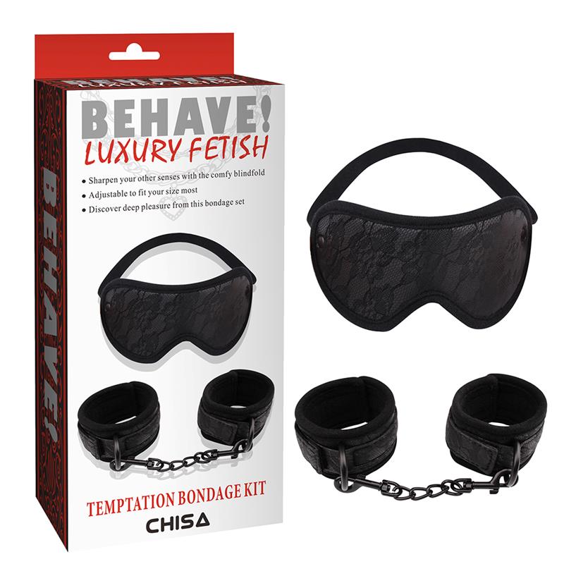 CHISA - KIT ESPOSAS Y ANTIFAZ TEMPTATION
