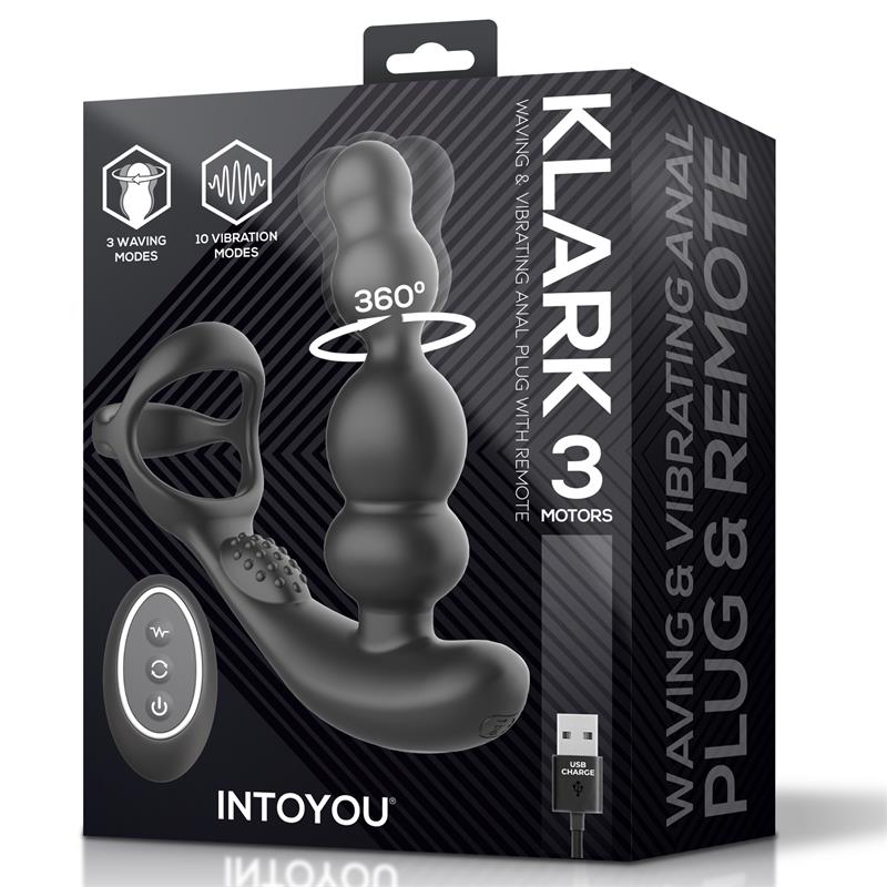 INTOYOU - KLARK PLUG ANAL OSCILANTE CON VIBRACIÓN Y CONTROL REMOTO