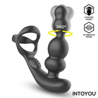 INTOYOU - KLARK PLUG ANAL OSCILANTE CON VIBRACIÓN Y CONTROL REMOTO