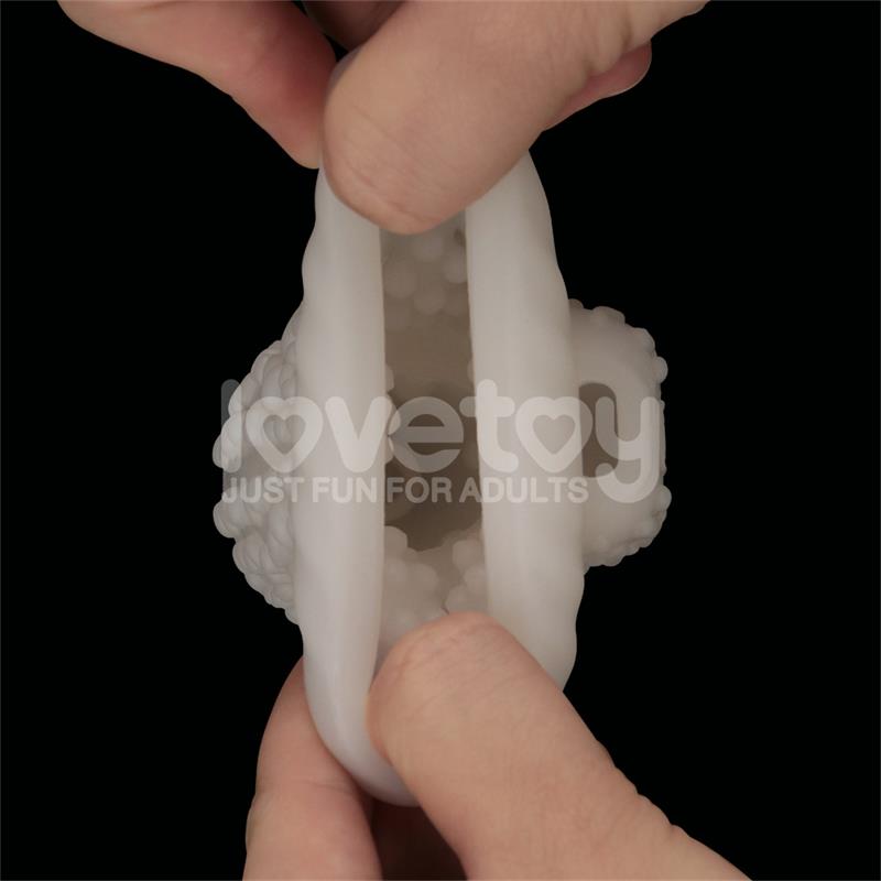 LOVETOY - KNIGHTS RING FUNDA PARA EL PENE Y ESTIMULADOR DRIP