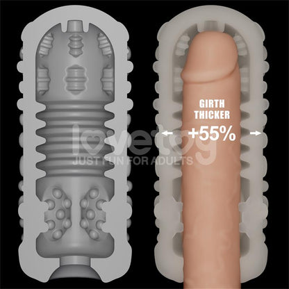 LOVETOY - KNIGHTS RING FUNDA PARA EL PENE Y ESTIMULADOR DRIP