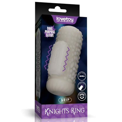 LOVETOY - KNIGHTS RING FUNDA PARA EL PENE Y ESTIMULADOR DRIP