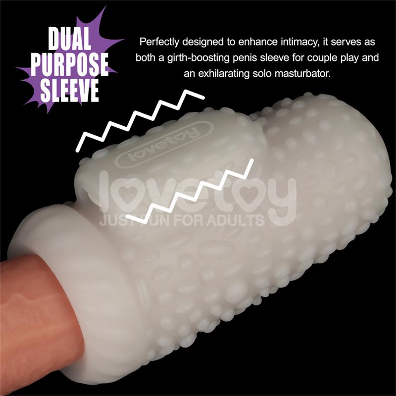 LOVETOY - KNIGHTS RING FUNDA PARA EL PENE Y ESTIMULADOR DRIP