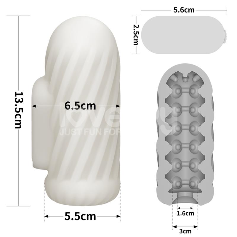 LOVETOY - KNIGHTS RING FUNDA PARA EL PENE Y ESTIMULADOR SPIRAL
