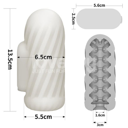 LOVETOY - KNIGHTS RING FUNDA PARA EL PENE Y ESTIMULADOR SPIRAL