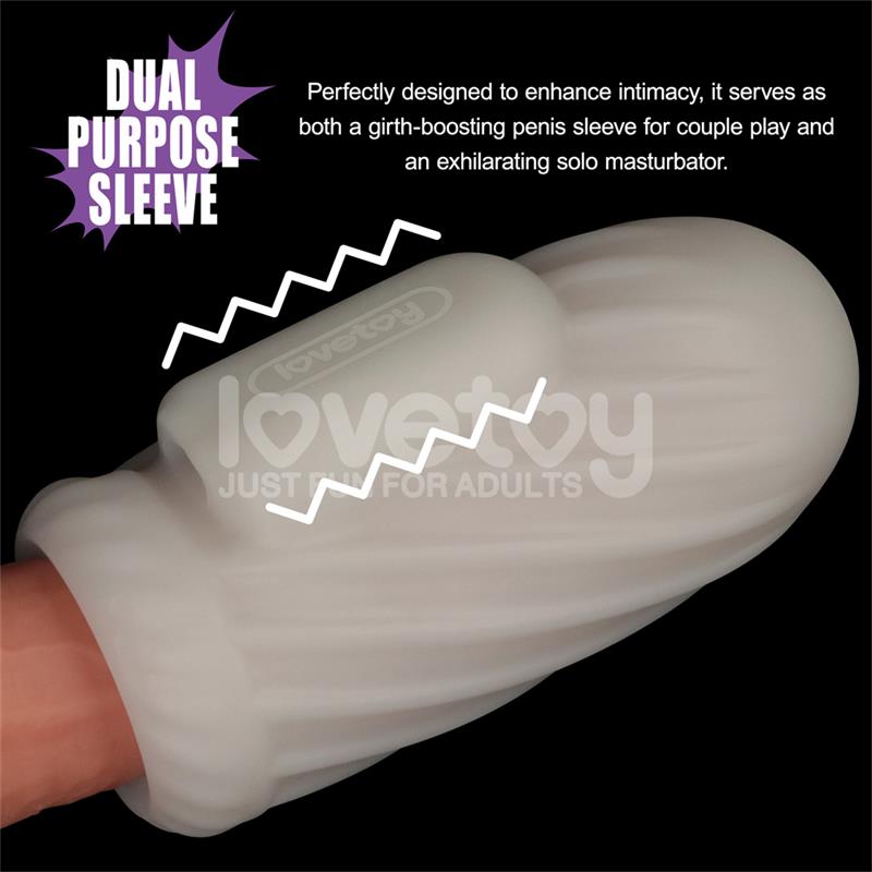 LOVETOY - KNIGHTS RING FUNDA PARA EL PENE Y ESTIMULADOR SPIRAL