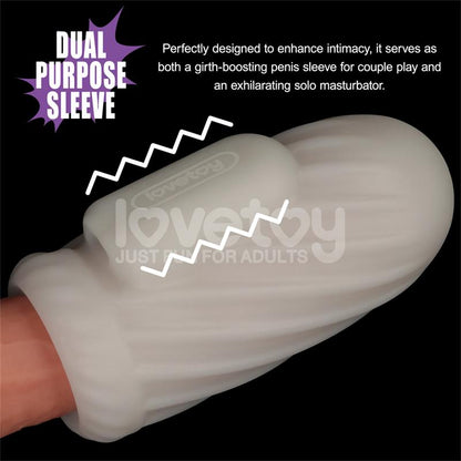 LOVETOY - KNIGHTS RING FUNDA PARA EL PENE Y ESTIMULADOR SPIRAL
