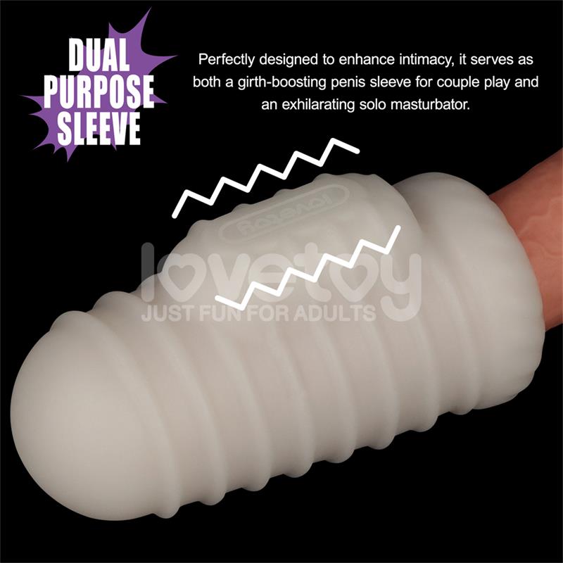 LOVETOY - KNIGHTS RING FUNDA PARA EL PENE Y ESTIMULADOR WAVY