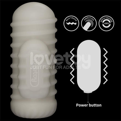 LOVETOY - KNIGHTS RING FUNDA PARA EL PENE Y ESTIMULADOR WAVY