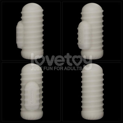 LOVETOY - KNIGHTS RING FUNDA PARA EL PENE Y ESTIMULADOR WAVY
