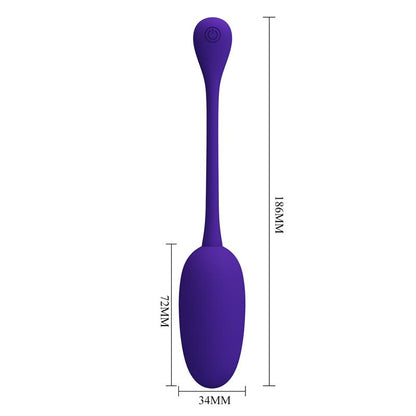 PRETTYLOVE - KNUCKER HUEVO VIBRADOR PÚRPURA