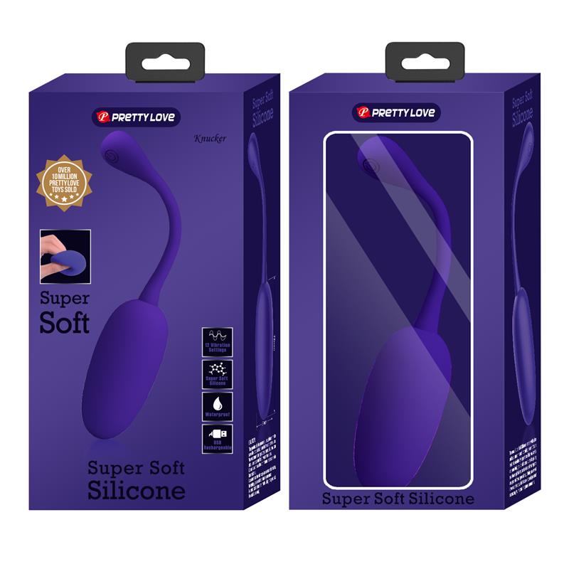 PRETTYLOVE - KNUCKER HUEVO VIBRADOR PÚRPURA