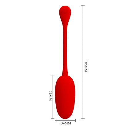 PRETTYLOVE - KNUCKER HUEVO VIBRADOR ROJO