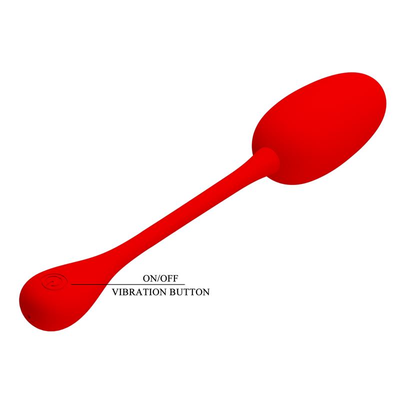 PRETTYLOVE - KNUCKER HUEVO VIBRADOR ROJO