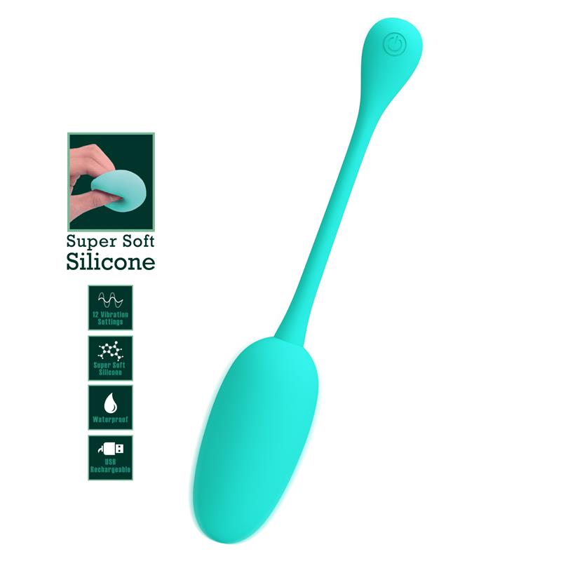 PRETTYLOVE - KNUCKER HUEVO VIBRADOR VERDE