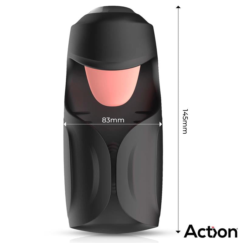 ACTION - KUBEX MASTURBADOR CON LENGUA, PULSACIÓN Y VIBRACIÓN