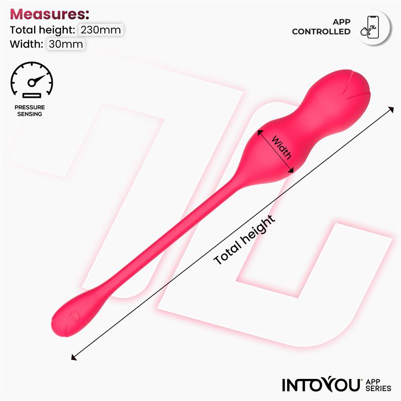 INTOYOU APP SERIES - KYRA ENTRENADOR DE SUELO PÉLVICO CON SENSOR DE PRESIÓN Y APP