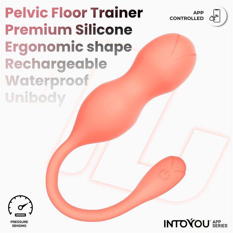 INTOYOU APP SERIES - KYRA ENTRENADOR DE SUELO PÉLVICO CON SENSOR DE PRESIÓN Y APP