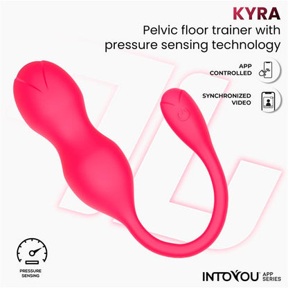 INTOYOU APP SERIES - KYRA ENTRENADOR DE SUELO PÉLVICO CON SENSOR DE PRESIÓN Y APP