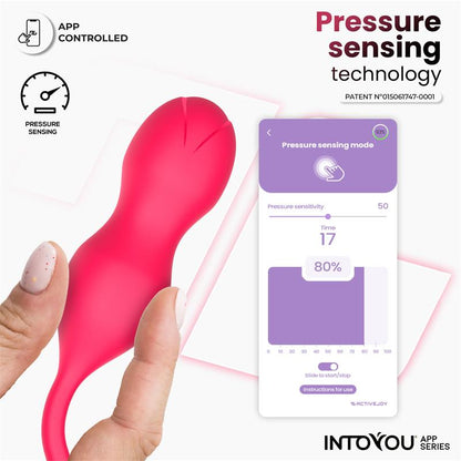 INTOYOU APP SERIES - KYRA ENTRENADOR DE SUELO PÉLVICO CON SENSOR DE PRESIÓN Y APP