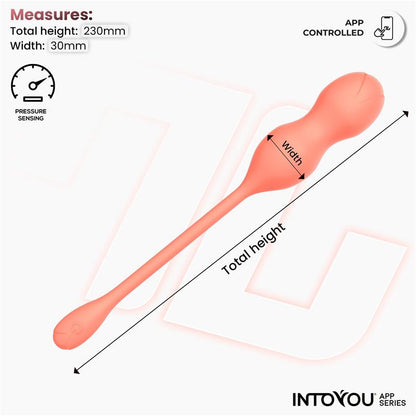 INTOYOU APP SERIES - KYRA ENTRENADOR DE SUELO PÉLVICO CON SENSOR DE PRESIÓN Y APP