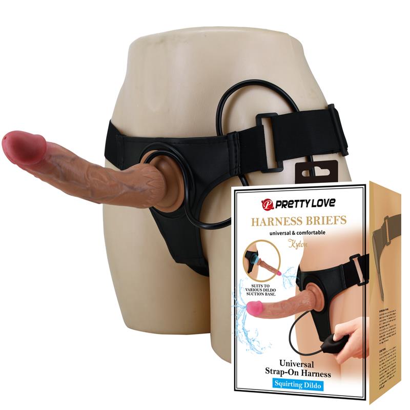 PRETTYLOVE - KYTON ARNÉS CON DILDO FUNCIÓN SQUIRTING