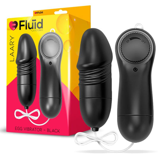FLUÏD - LAARY HUEVO VIBRADOR MULTI VELOCIDAD CONTROL REMOTO NEGRO