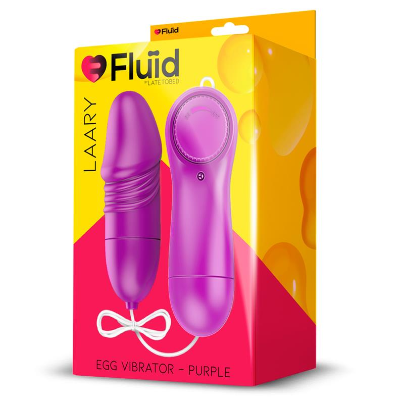 FLUÏD - LAARY HUEVO VIBRADOR MULTI VELOCIDAD CONTROL REMOTO PÚRPUR