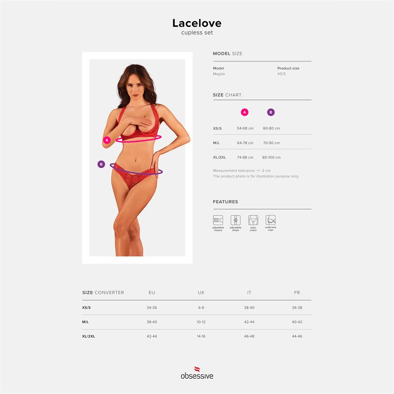 OBSESSIVE - LACELOVE SET DE 2 PIEZAS
