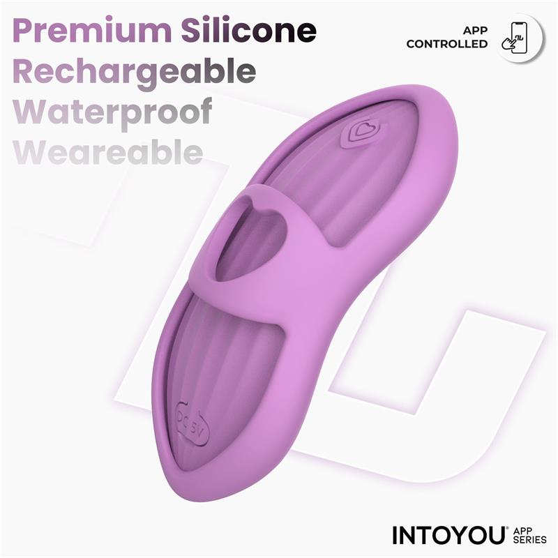 INTOYOU APP SERIES - LAIA ESTIMULADOR DE DEDO CON CALOR Y FUNDA CON APP LAVANDA