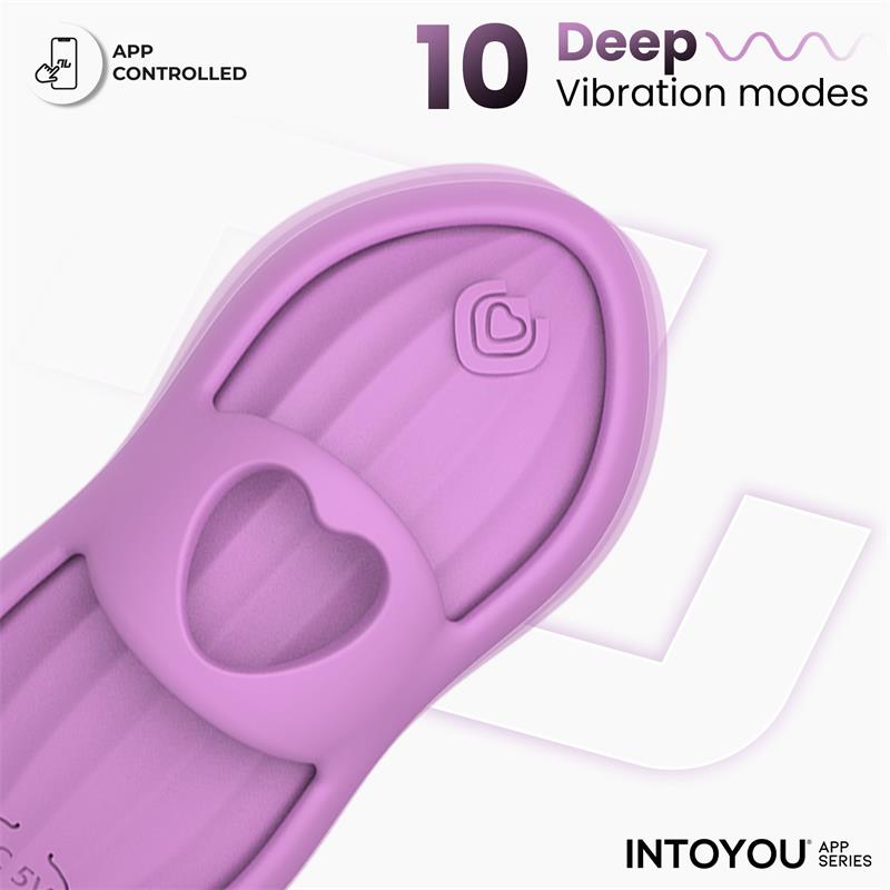 INTOYOU APP SERIES - LAIA ESTIMULADOR DE DEDO CON CALOR Y FUNDA CON APP LAVANDA