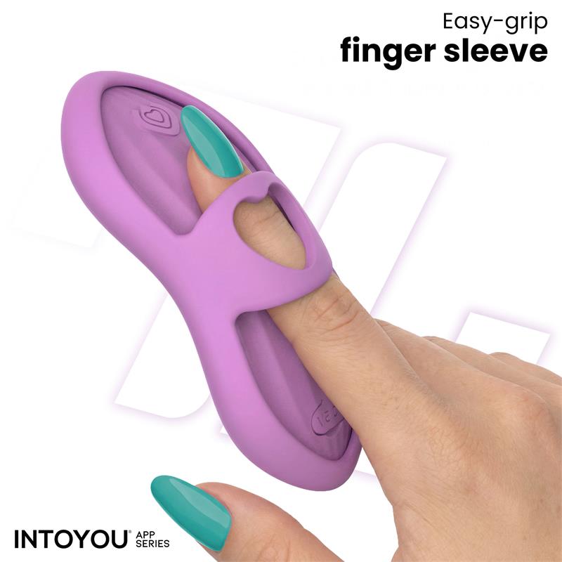 INTOYOU APP SERIES - LAIA ESTIMULADOR DE DEDO CON CALOR Y FUNDA CON APP LAVANDA