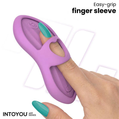 INTOYOU APP SERIES - LAIA ESTIMULADOR DE DEDO CON CALOR Y FUNDA CON APP LAVANDA