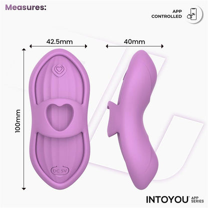 INTOYOU APP SERIES - LAIA ESTIMULADOR DE DEDO CON CALOR Y FUNDA CON APP LAVANDA