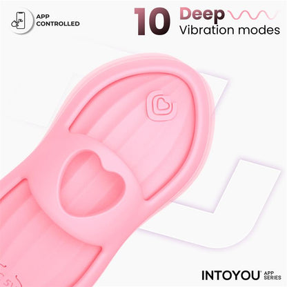 INTOYOU APP SERIES - LAIA ESTIMULADOR DE DEDO CON CALOR Y FUNDA CON APP ROSA