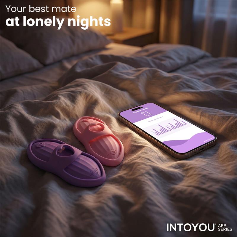 INTOYOU APP SERIES - LAIA ESTIMULADOR DE DEDO CON CALOR Y FUNDA CON APP ROSA