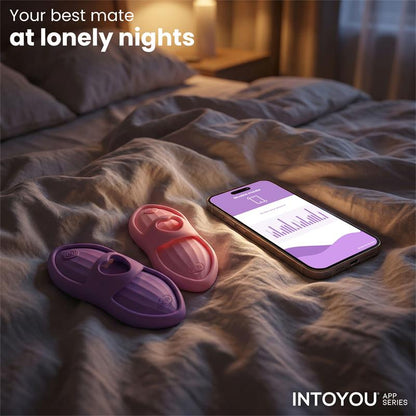 INTOYOU APP SERIES - LAIA ESTIMULADOR DE DEDO CON CALOR Y FUNDA CON APP ROSA