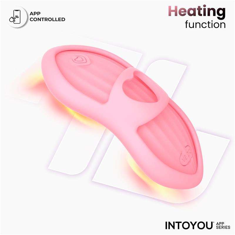 INTOYOU APP SERIES - LAIA ESTIMULADOR DE DEDO CON CALOR Y FUNDA CON APP ROSA