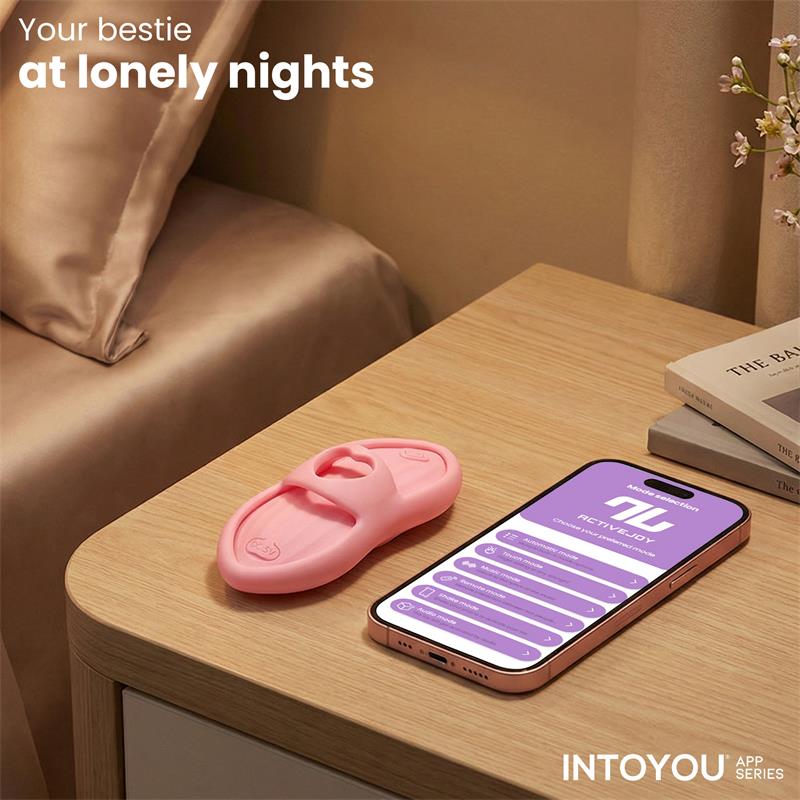INTOYOU APP SERIES - LAIA ESTIMULADOR DE DEDO CON CALOR Y FUNDA CON APP ROSA
