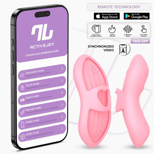 INTOYOU APP SERIES - LAIA ESTIMULADOR DE DEDO CON CALOR Y FUNDA CON APP ROSA
