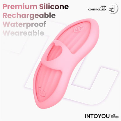 INTOYOU APP SERIES - LAIA ESTIMULADOR DE DEDO CON CALOR Y FUNDA CON APP ROSA