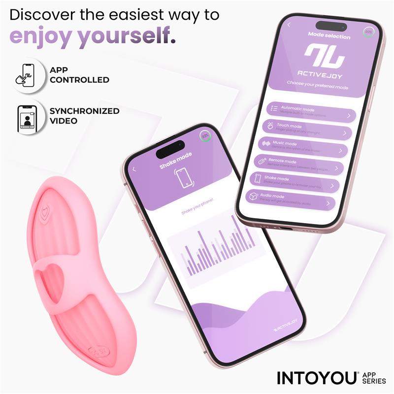 INTOYOU APP SERIES - LAIA ESTIMULADOR DE DEDO CON CALOR Y FUNDA CON APP ROSA