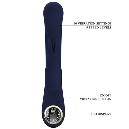 PRETTYLOVE - LAMAR VIBRADOR PUNTO-G AZUL OSCURO