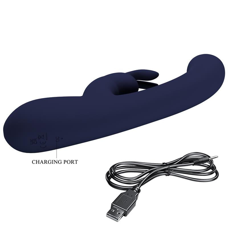 PRETTYLOVE - LAMAR VIBRADOR PUNTO-G AZUL OSCURO