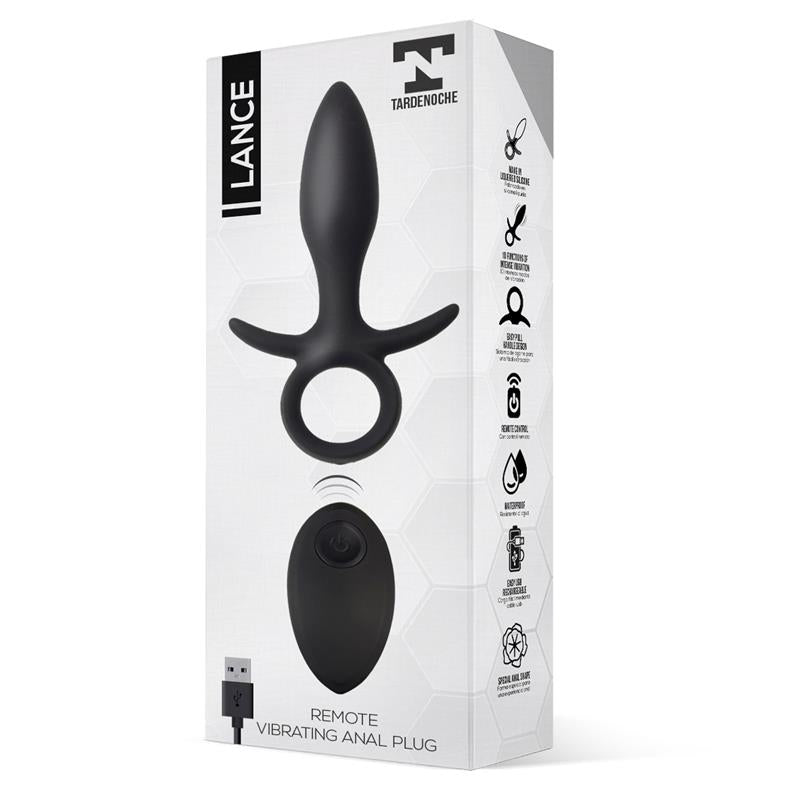 TARDENOCHE - LANCE PLUG ANAL CONTROL REMOTO SILICONA LIQUIDA USB