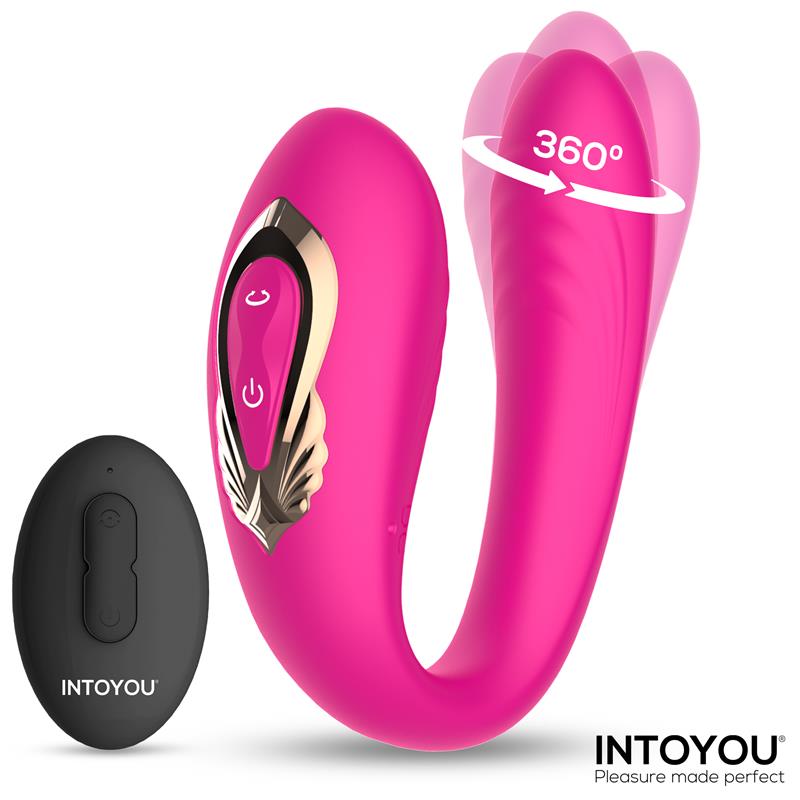 INTOYOU - LANTY VIBRADOR PARA PAREJAS CON OSCILACIÓN 360º Y CONTROL REMOTO