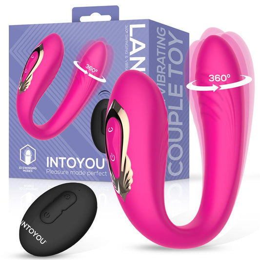 INTOYOU - LANTY VIBRADOR PARA PAREJAS CON OSCILACIÓN 360º Y CONTROL REMOTO