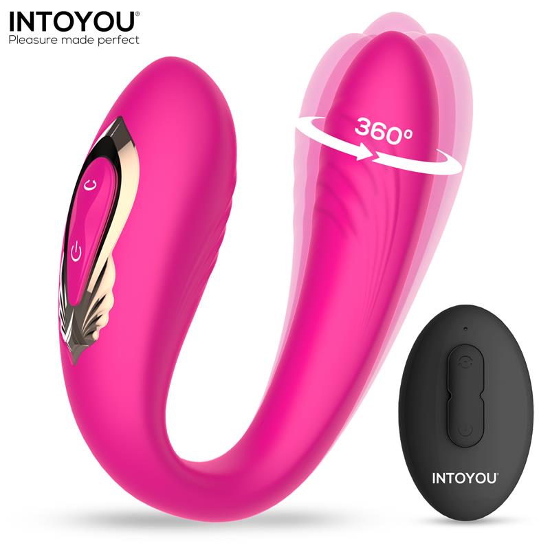 INTOYOU - LANTY VIBRADOR PARA PAREJAS CON OSCILACIÓN 360º Y CONTROL REMOTO