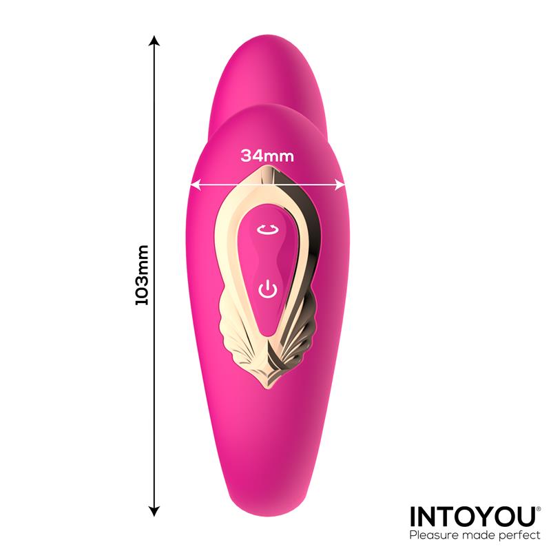 INTOYOU - LANTY VIBRADOR PARA PAREJAS CON OSCILACIÓN 360º Y CONTROL REMOTO