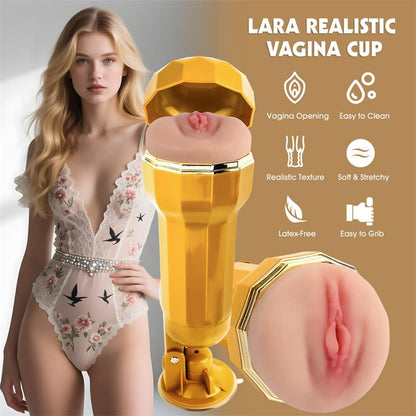 CHISA - LARA MASTURBADOR VAGINA REALISTA CON VIBRACIÓN